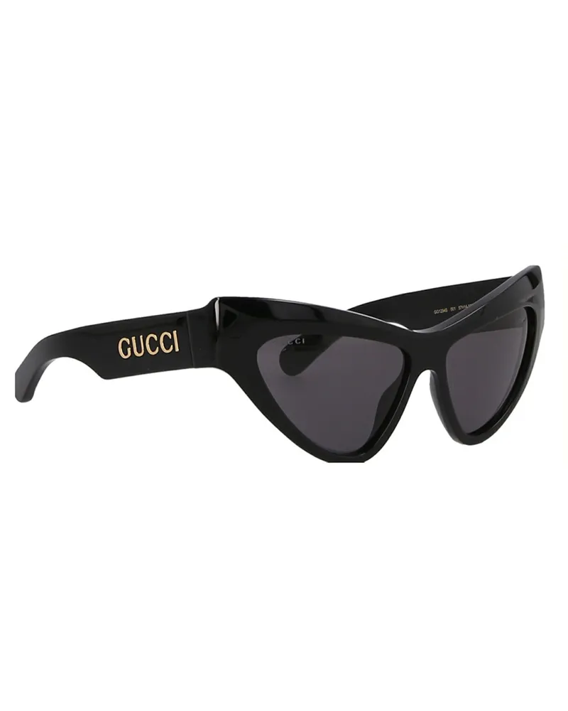 Gucci Cat-Eye Sunglasses — Black Black