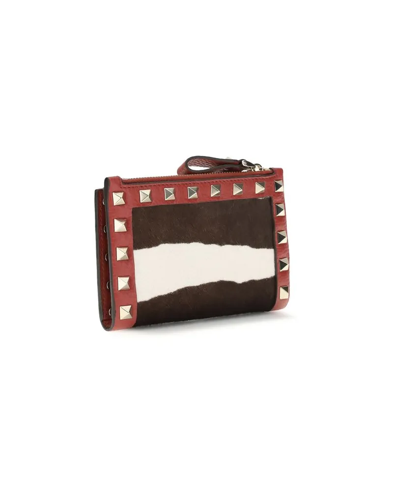 Valentino Garavani Women's Multicolor Calf Leather Bos Taurus Wallet Multicolor