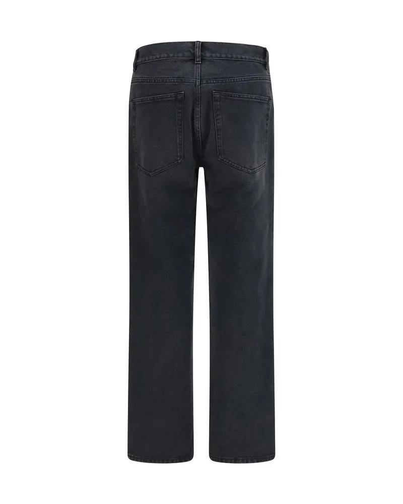 The Row Women's Black Cotton Straight-Leg Jeans Clothing Black