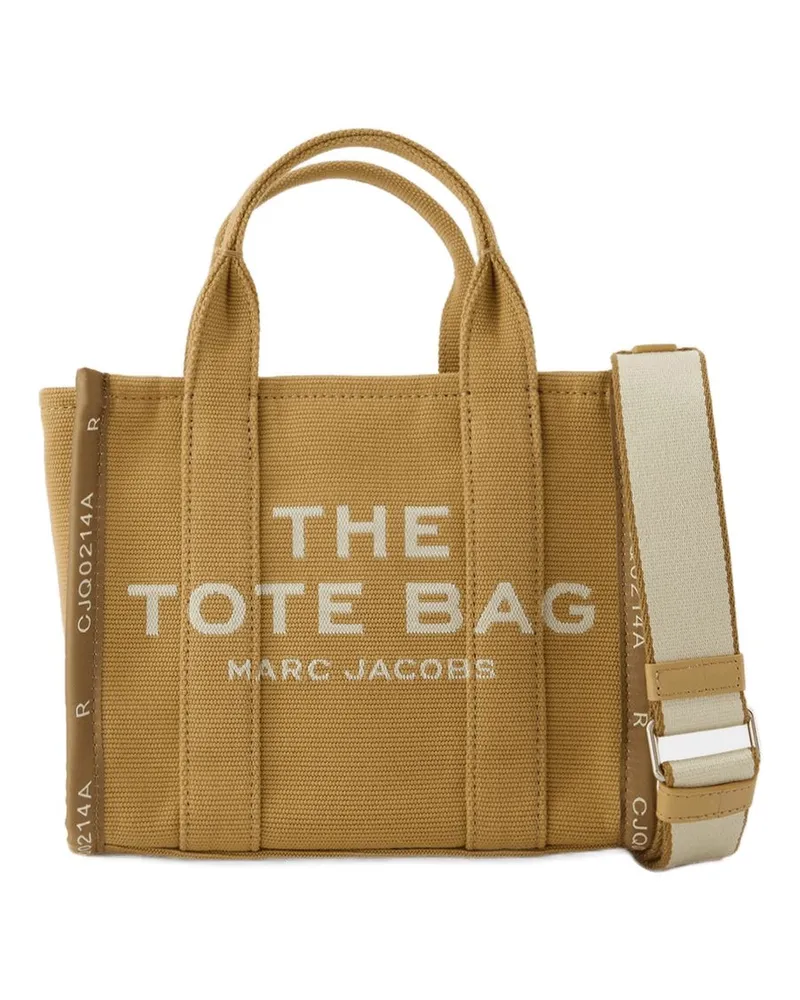 Marc Jacobs Women's The Mini Tote -  Cotton Camel Brown Bags Totes-Shopping-Bags Camel