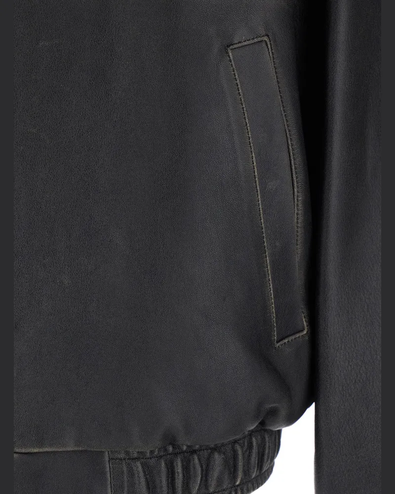 Dunst Men's Leather Jacket Udju6a105g3 Black Lamb Coat Black