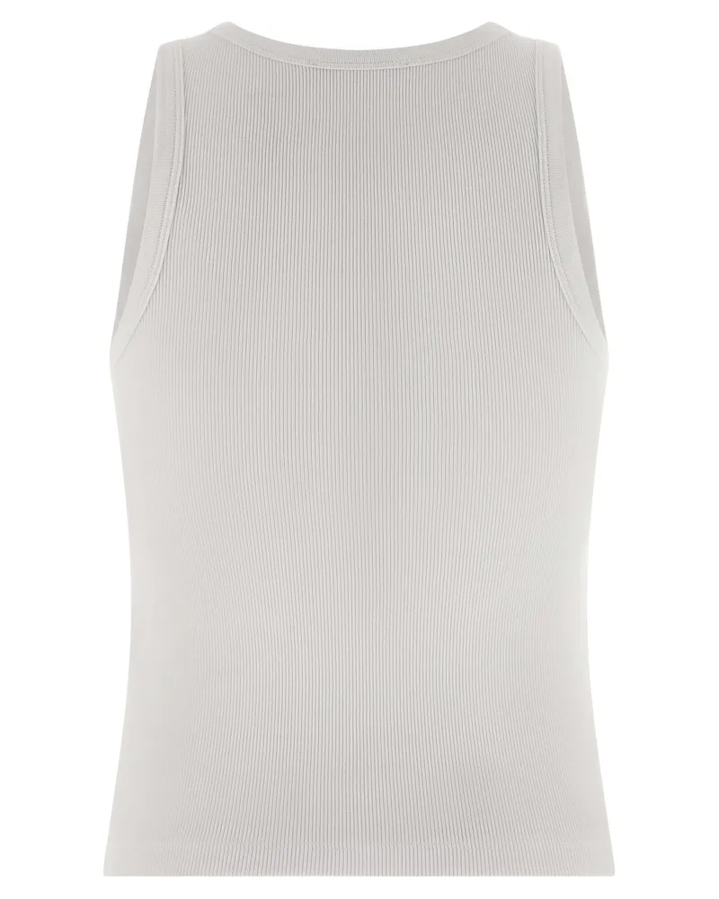 Givenchy Women White Cotton Sleeveles T-Shirt White
