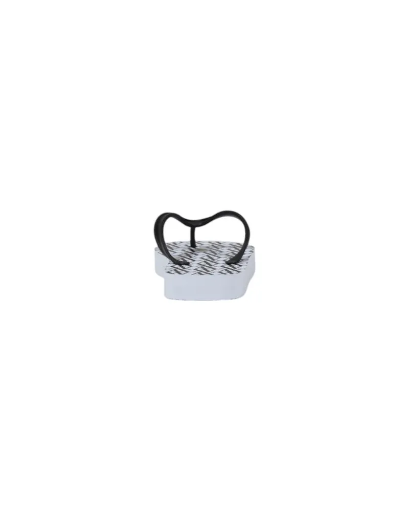 Armani Exchange Rubber Flip-Flop Sandals — White White