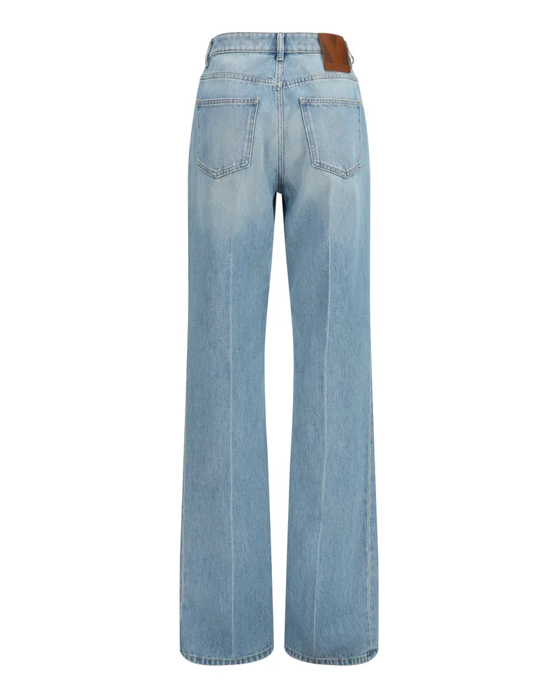 Valentino Garavani Women's Cotton Jeans Denim Lav Dirty Blu Chiaro Blue