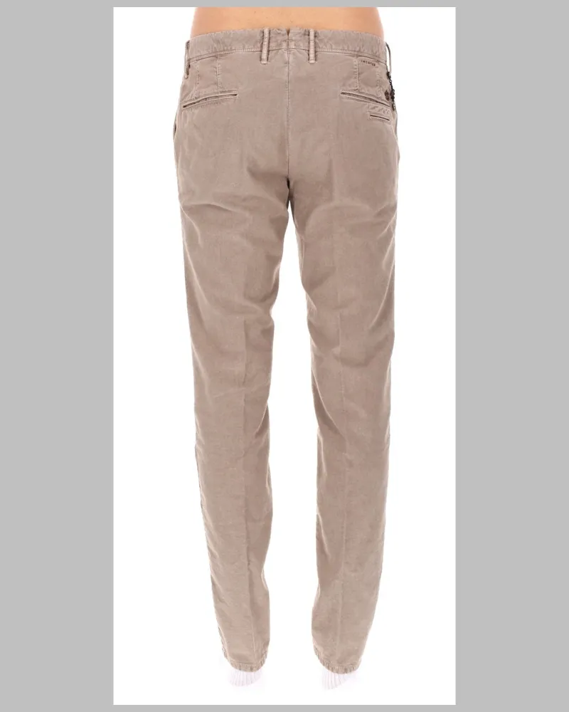 Incotex Stretch Cotton Jeans — Beige Beige
