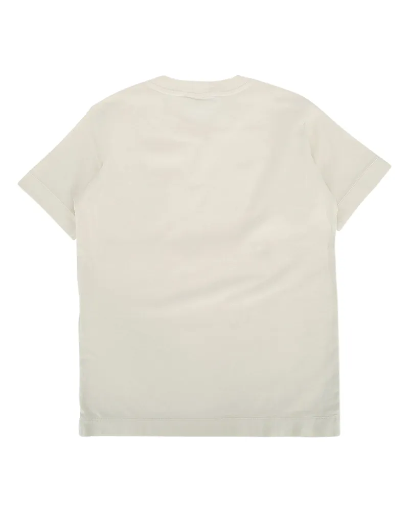 Stone Island Boys' Logo-Patch Cotton T-Shirt Beige Beige