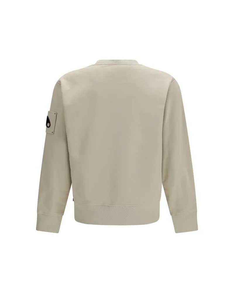 Moose Knuckles Men Beige Cotton Sweatshirt Clothing Beige