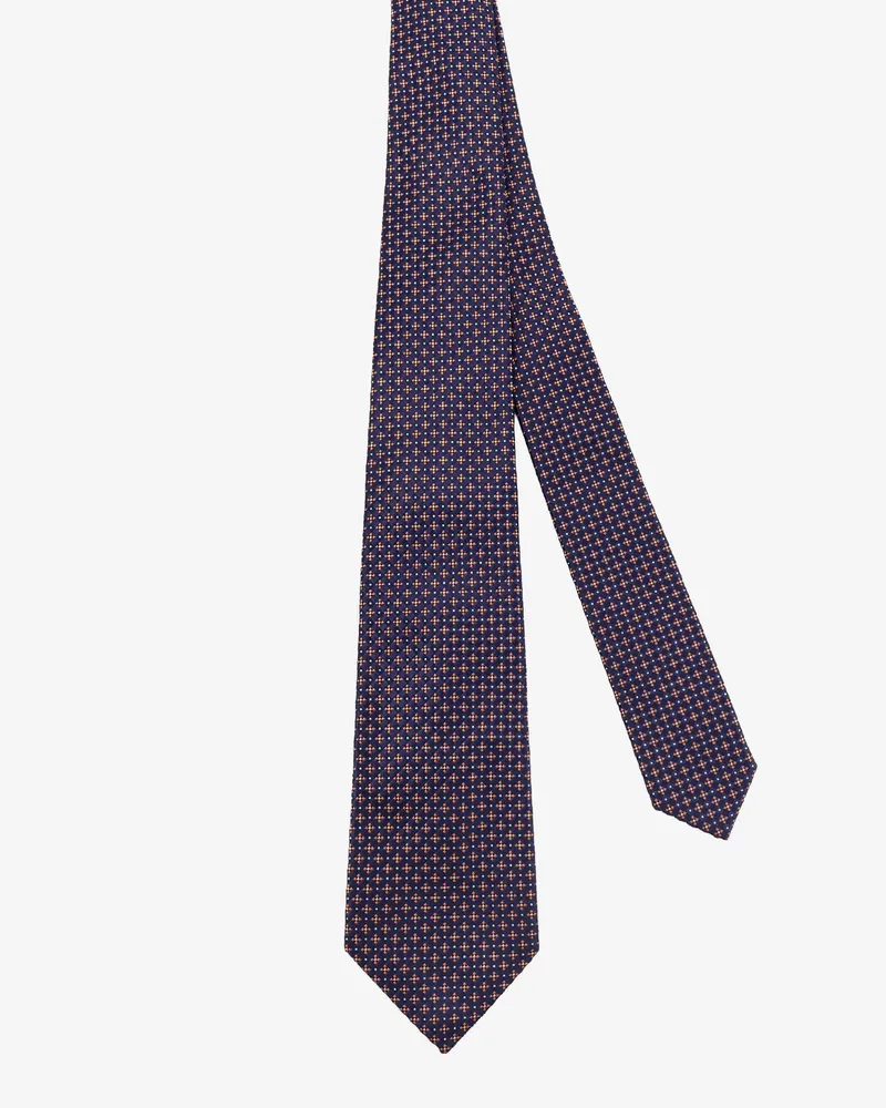Kiton Men's Silk Tie Blue Ties & Bow Navy