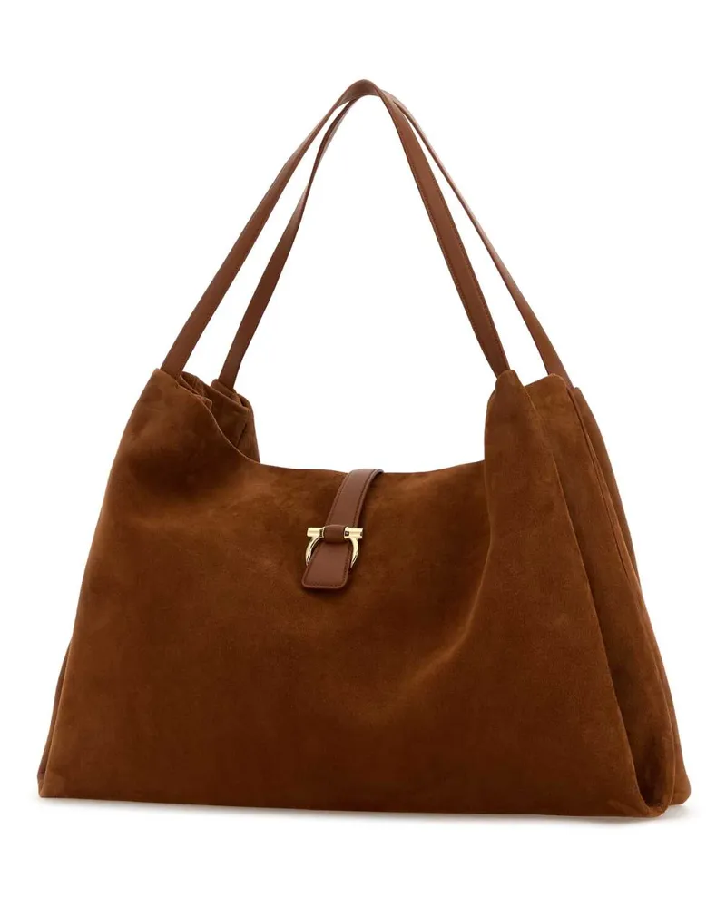 Ferragamo Shoulder Bag — Brown Brown