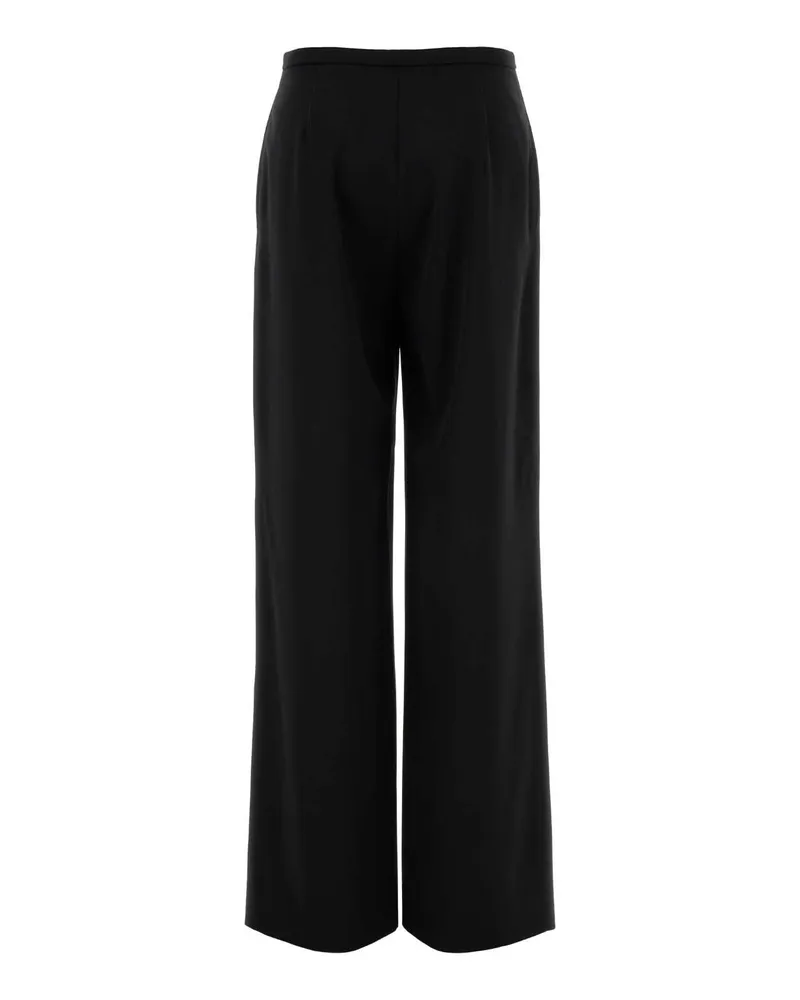 Gucci Women's Black Wool Palazzo Pant Exterior: Pantaloni Trousers Black