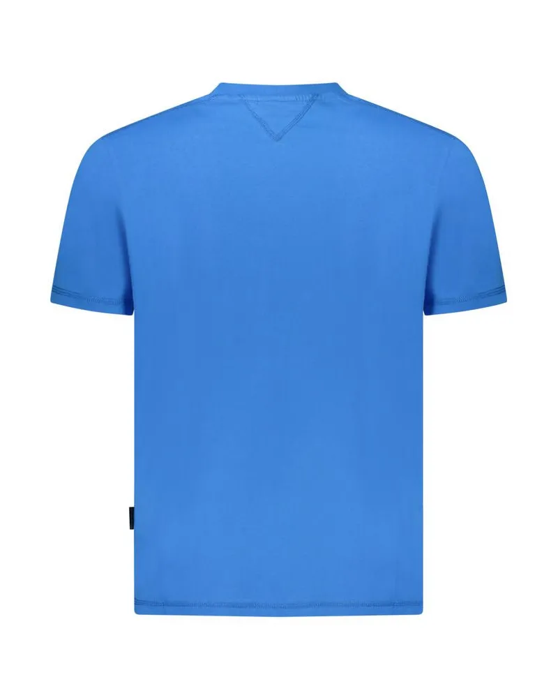 Napapijri Logo-Print Cotton T-Shirt — Blue Blue