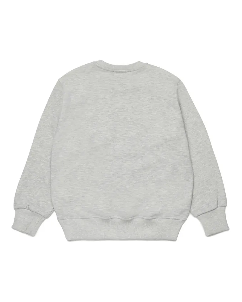 Diesel Logo Cotton Sweatshirt — Gray Gray