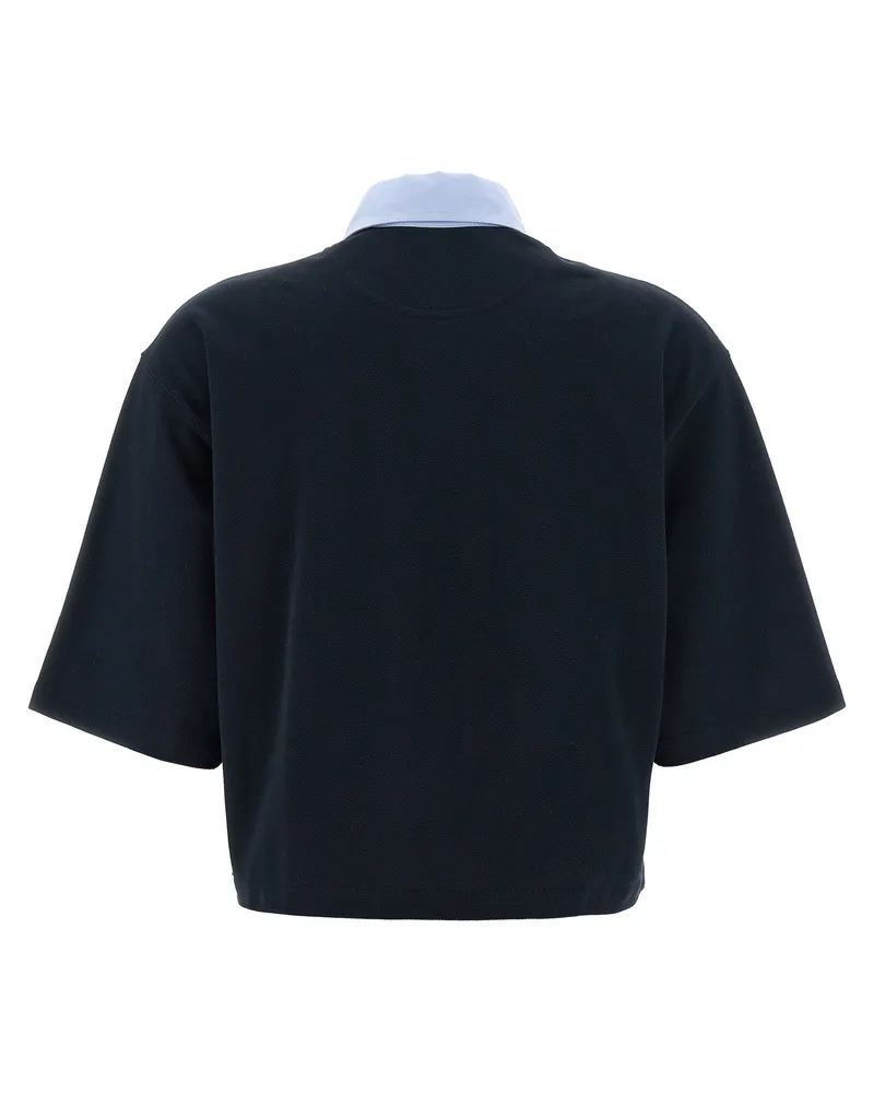 Stella McCartney Piqué Cotton Polo — Black Black