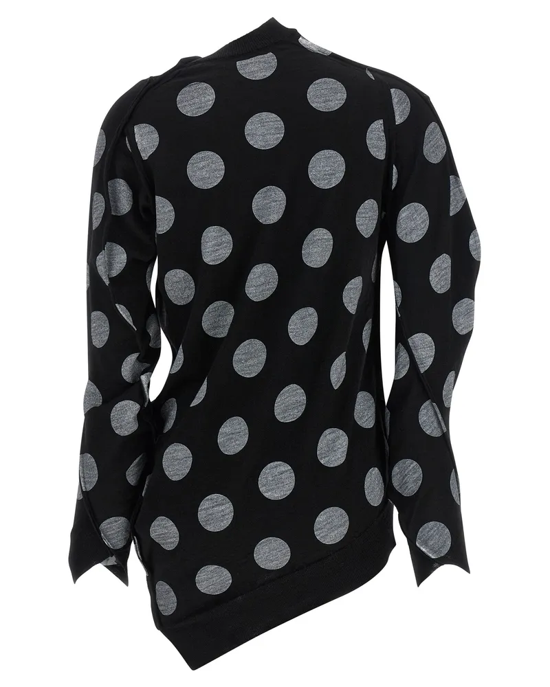 Junya Watanabe Women's Bicolor Wool Cardigan Clothing Black