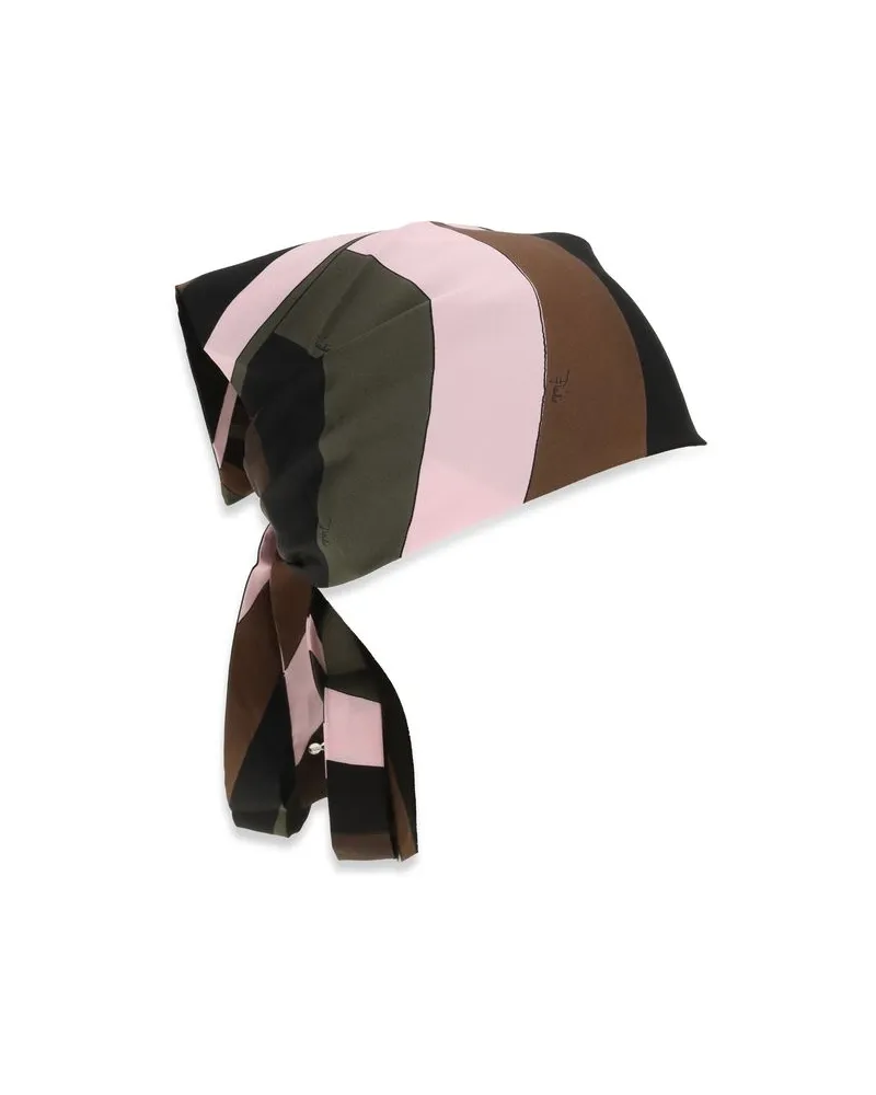 Emilio Pucci Silk Twill Scarf — Multicolor Multicolor
