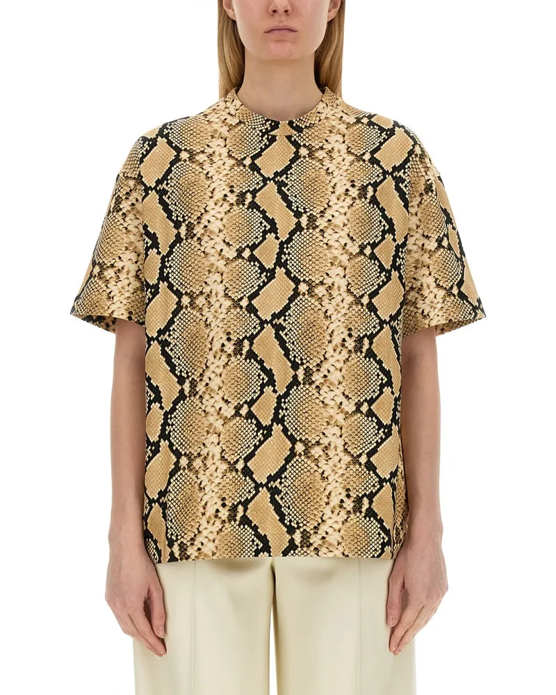 Jil Sander Animal Pattern T-Shirt — Multicolor Multicolor