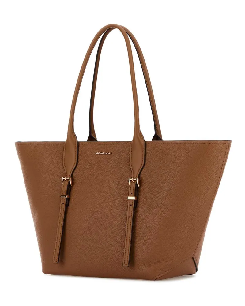 Michael Kors Women's Caramel Leather Moore Shopping Bag Luggage Borse A Mano Brown