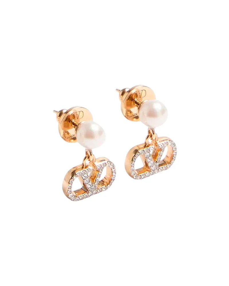 Valentino Garavani Women's Drop Earrings Metallic Brass Gold