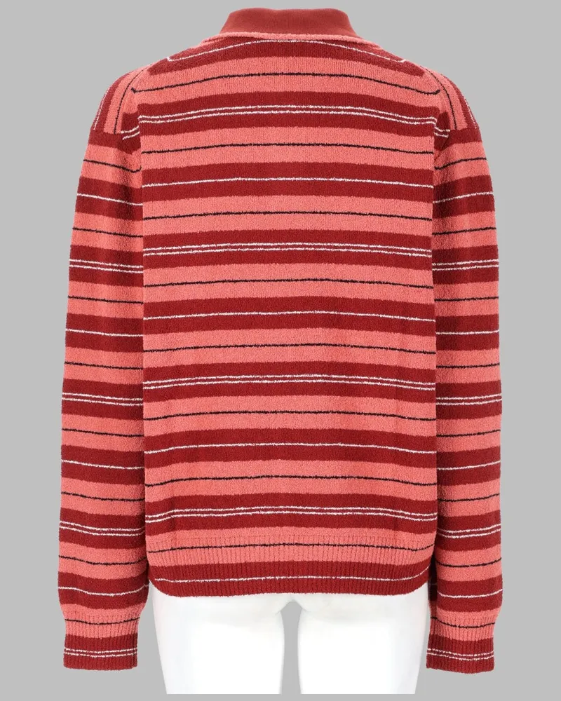 Paul Smith Bouclé Rugby Sweater — Pink Pink