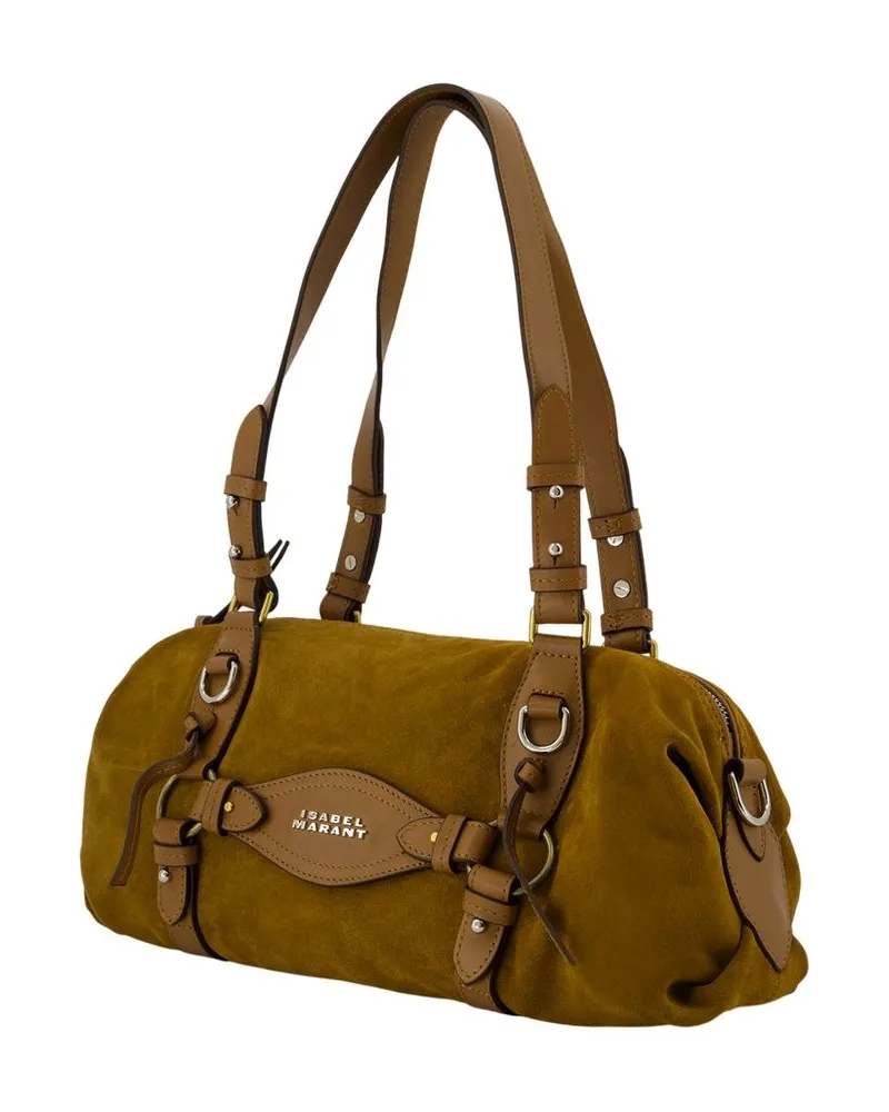 Isabel Marant Women's Tilpa Mini Shoulder Bag Khaki Calfskin Khaki
