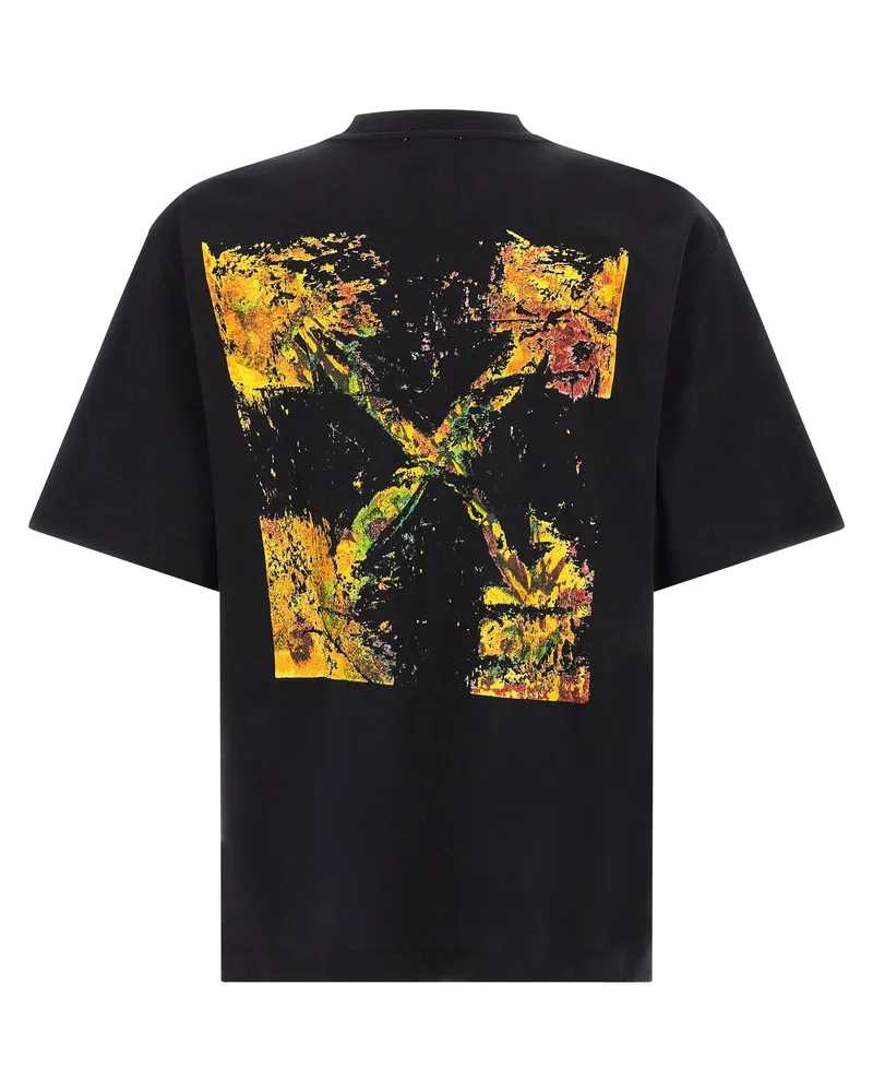 OFF-WHITE Spices Arrow Graphic Print T-Shirt — Black Black