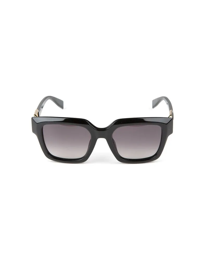 Furla Women's Sunglasses Glossy Black Acetate Eyewear Black
