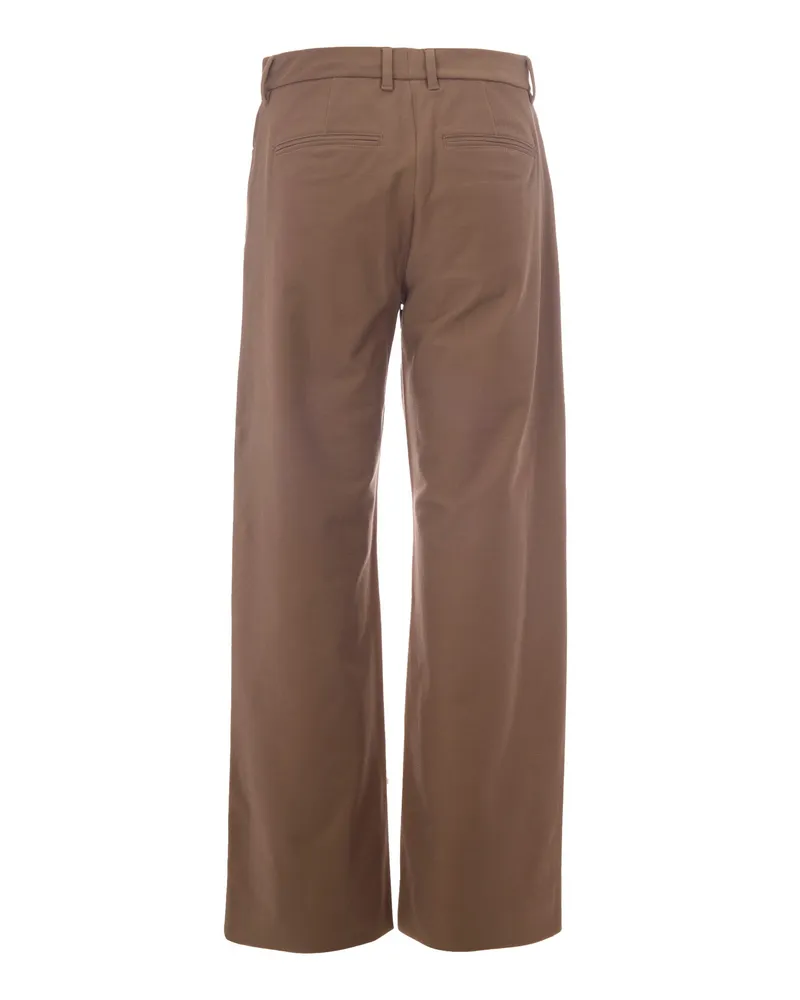 Max Mara Women's Trousers Gela Camel Cotton Camel