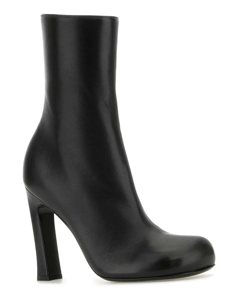 Bottega Veneta Women's Black Leather Nico Ankle Boots Stivali Black