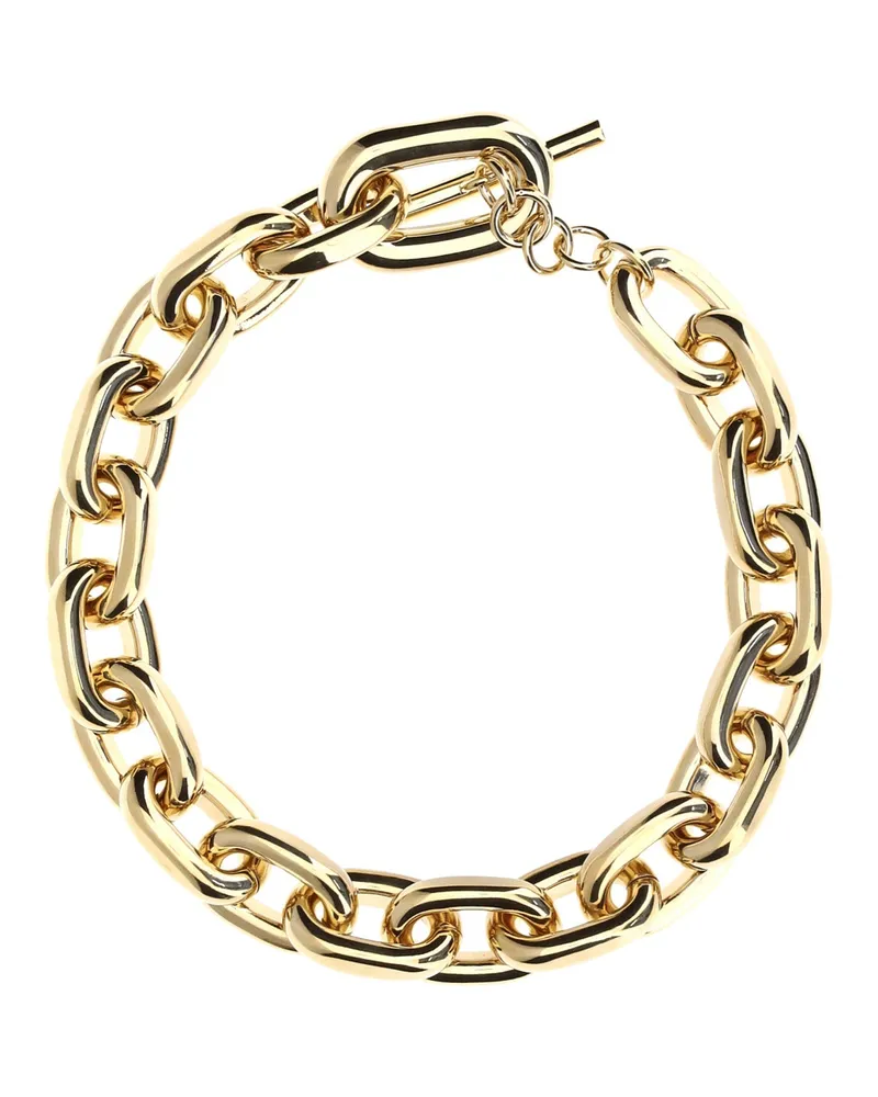 Paco Rabanne Women's Chain Necklace Xl Link Gold Aluminium Necklaces Gold