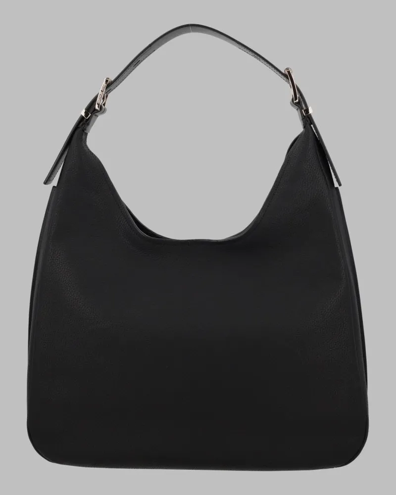 Michael Kors Women's Hobo Bag Nolita Black Leather Shoulder Black