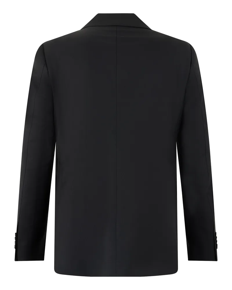 Tagliatore Virgin Wool Single-Breasted Pant Suit — Black Black