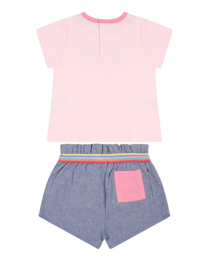 Marc Jacobs Logo Cotton T-Shirt and Shorts Set — Multicolor Multicolor
