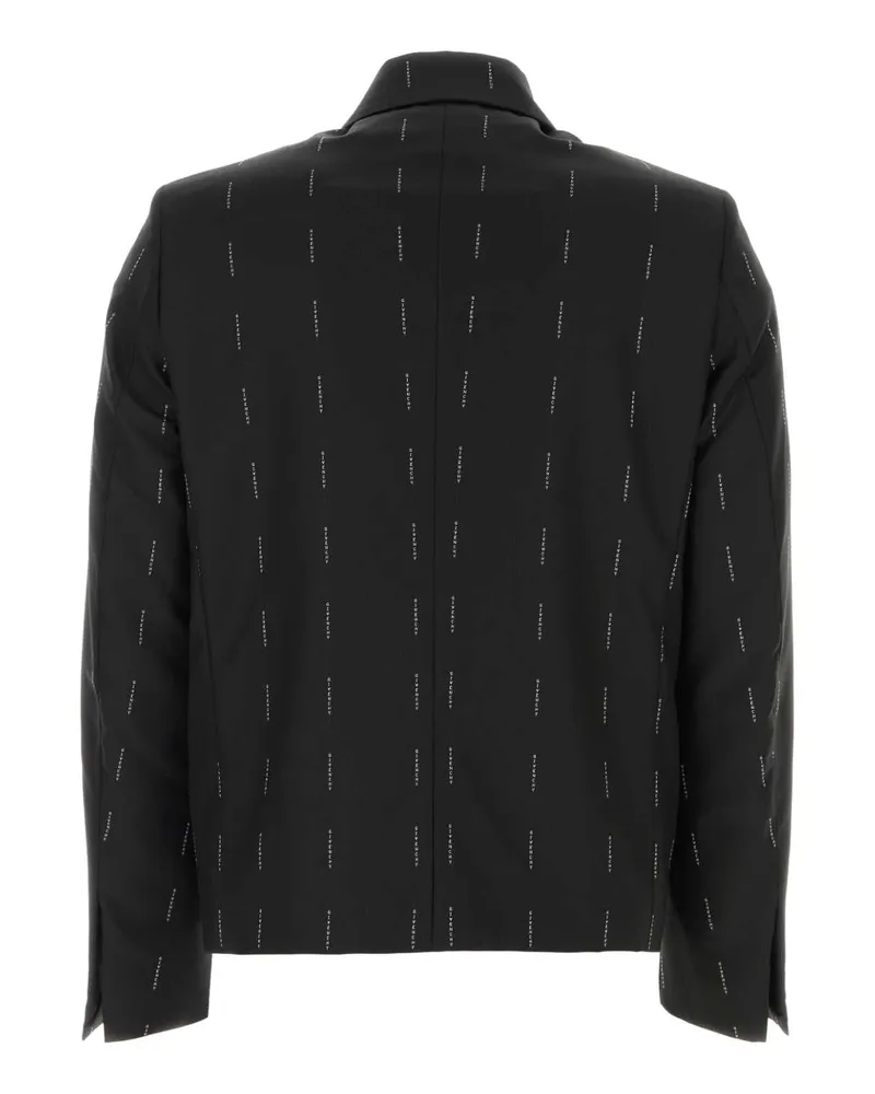 Givenchy Men's All-Over Embroidered Jacket Black Wool Black