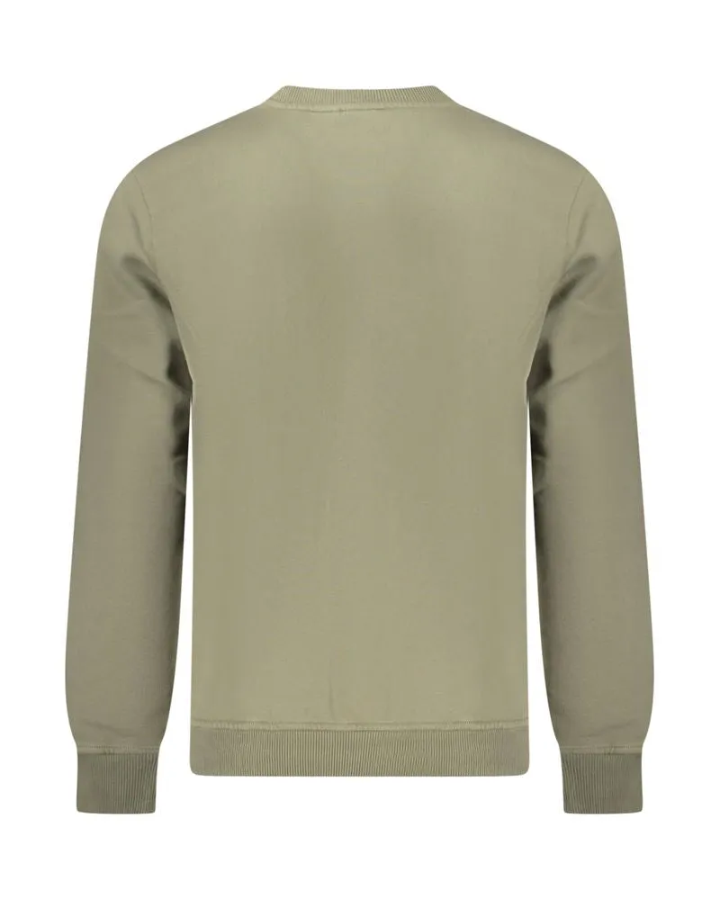 Napapijri Logo-Embroidered Cotton Sweatshirt — Green Green
