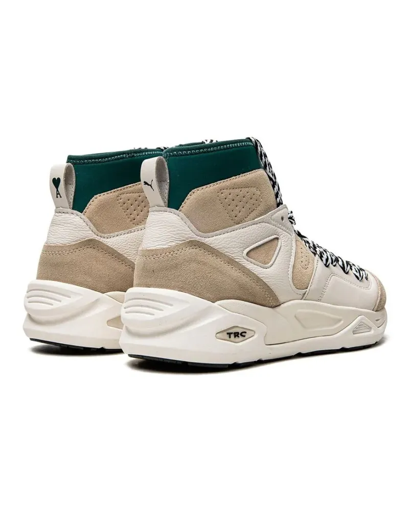 Puma Men's X Ami Trc Blaze Mid Sneakers White Shoes White