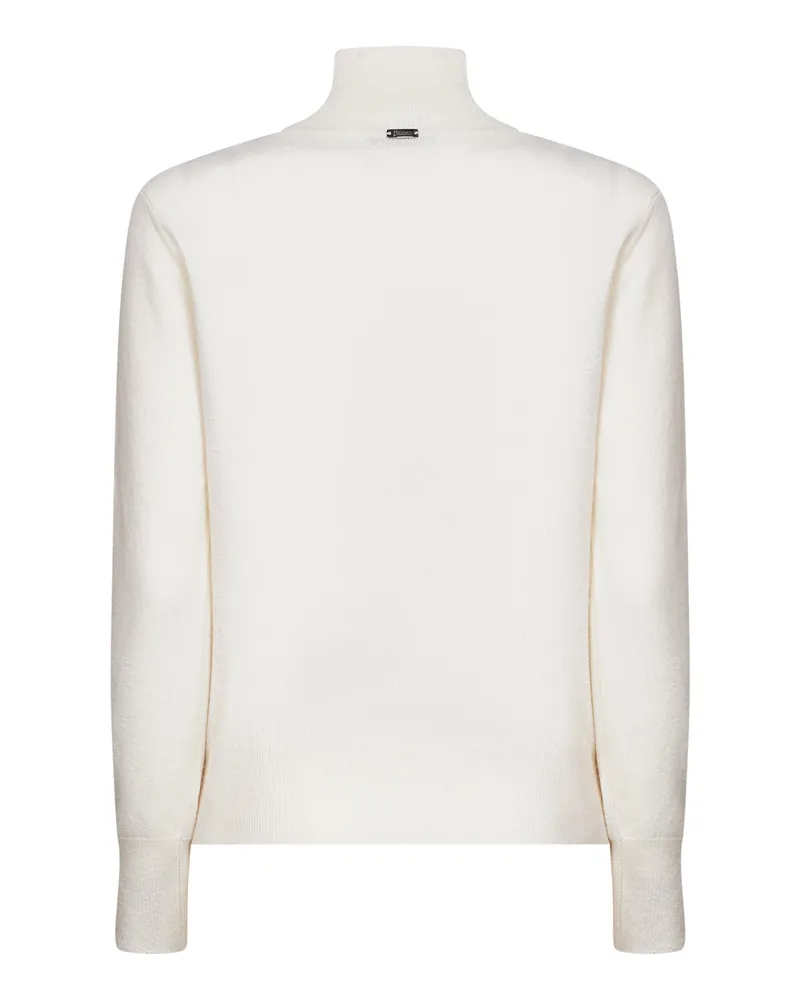 Herno Cut-Out Wool Sweater — Ivory Ivory