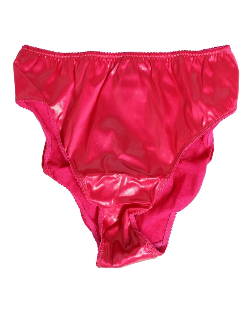 Dolce & Gabbana Women's Pink Silk Satin Slip Girdle Panty Underwear Elastane Clothing Pink