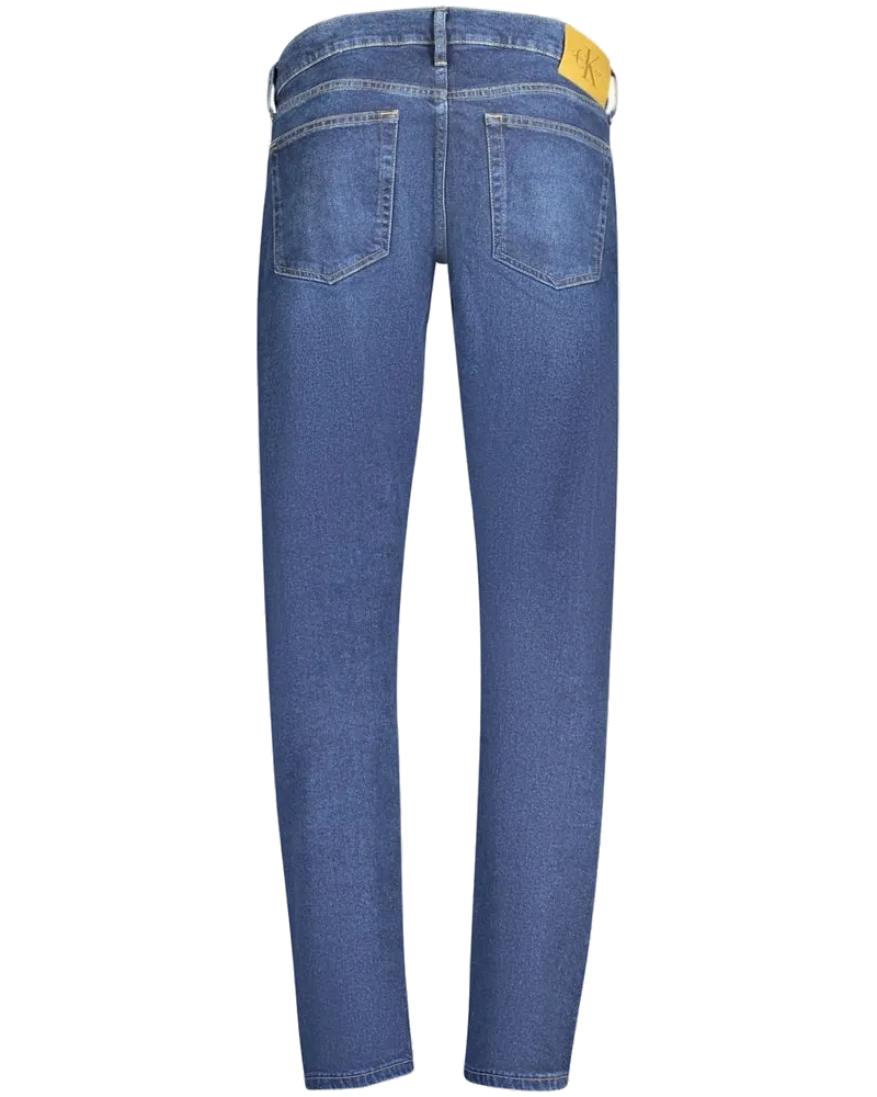Calvin Klein Slim Tapered Cotton Jeans — Blue Blue