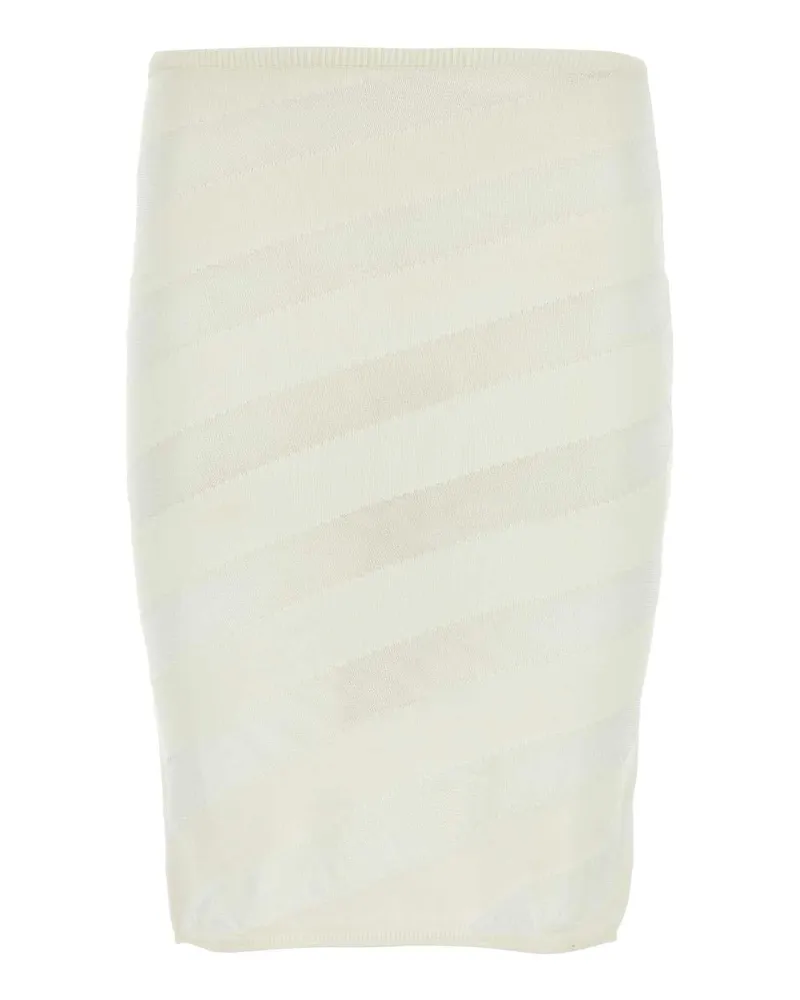 GIMAGUAS Viscose Blend Pencil Skirt — White White