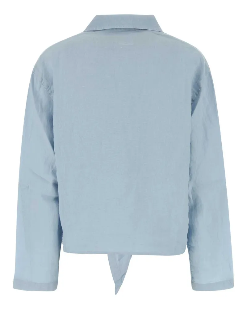 Lois Linen Shirt — Blue Blue