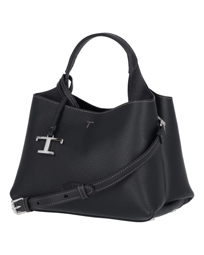 TOD'S Women's Bags Black Calf Leather Black
