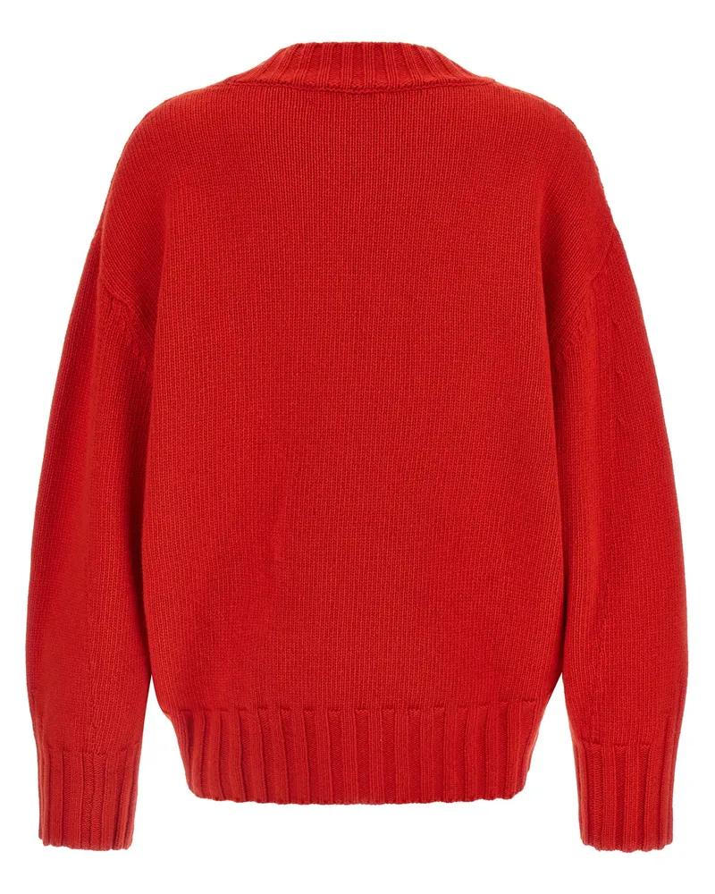 ATTICO Women's Multicolor Virgin Wool Cardigan Clothing Red