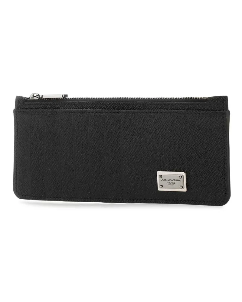 Dolce & Gabbana Men's Black Leather Card Holder 80999 Exterior: Calf Portafogli Wallet Black
