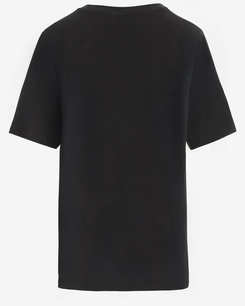 Chloé Women Cotton T-Shirt With Logo Black T-Shirts & Jerseys Black