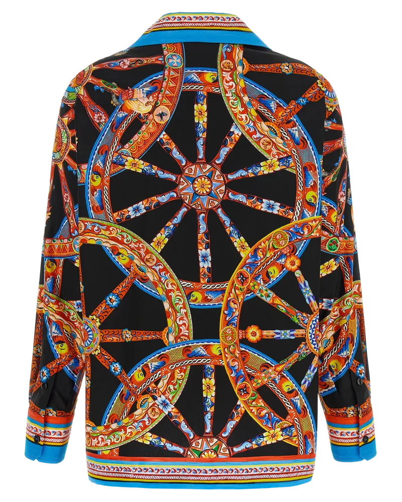 Dolce & Gabbana Women's Multicolor Cotton Blouse Multicolor