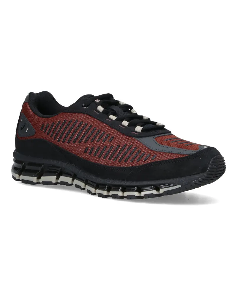Asics Unisex Sneakers Brown Synthetic Fiber Red