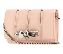 Women's Pink Leather The Slash Clutch Clay