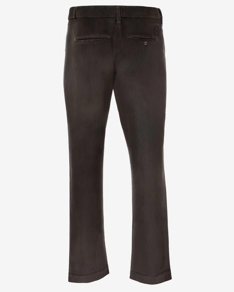 Jacob Cohën Men's Stretch Cotton Velvet Pants Brown Trousers Brown