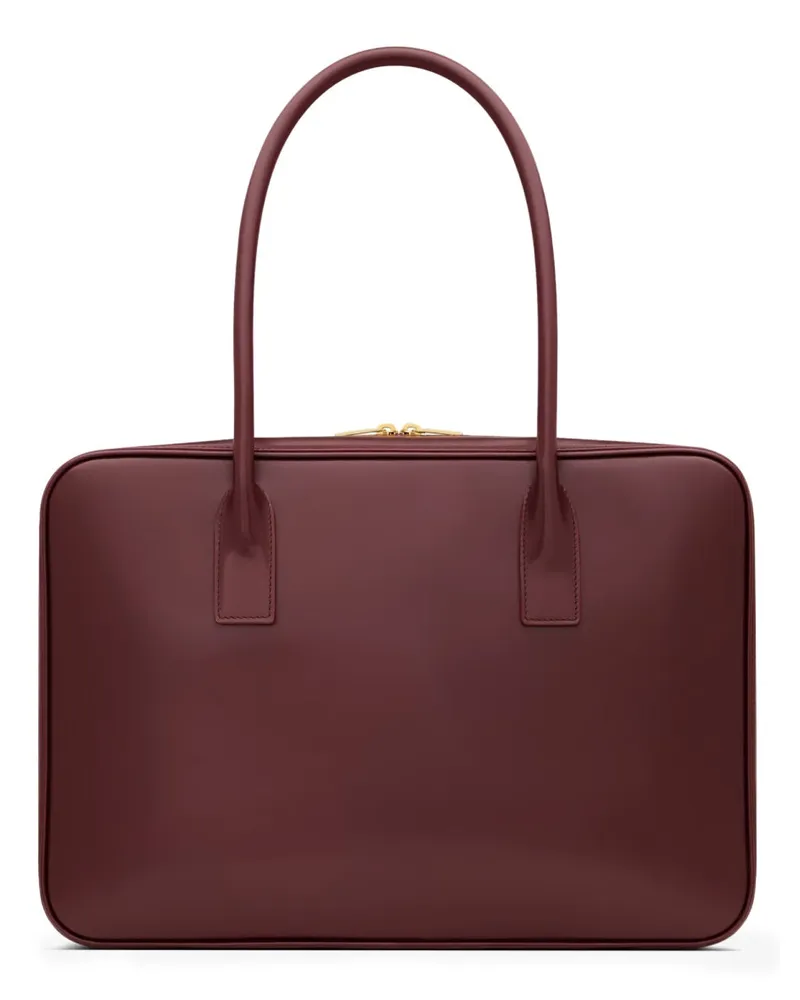 Saint Laurent Women's Sac De Jour Bag Red Lamb Leather Shoulder Red