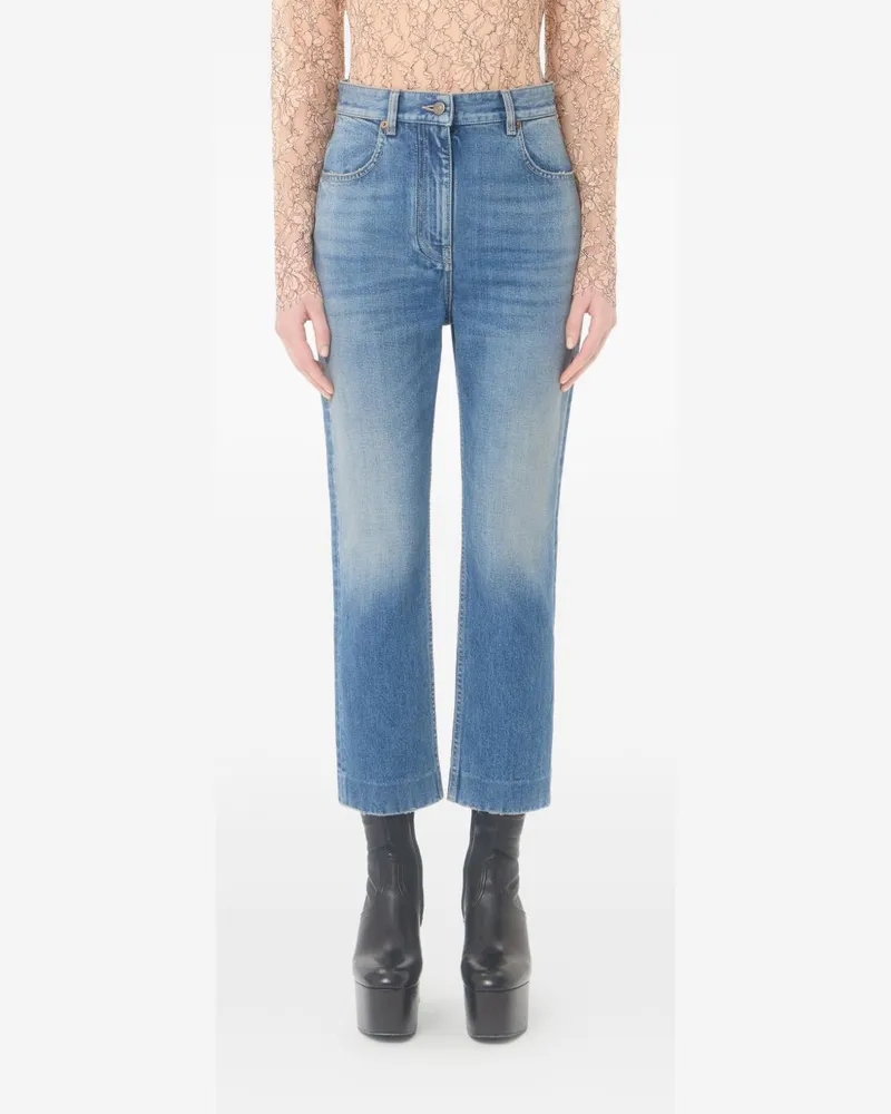 Valentino Garavani Cotton Denim Jeans — blue Blue